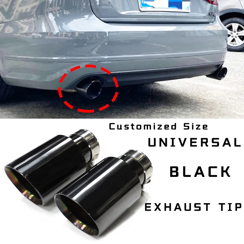 エキパイ 1PC 車の排気テールパイプカーリー光沢のある炭素繊維 エキパイ 1PC 車の排気テールパイプカーリー光沢のある炭素繊維