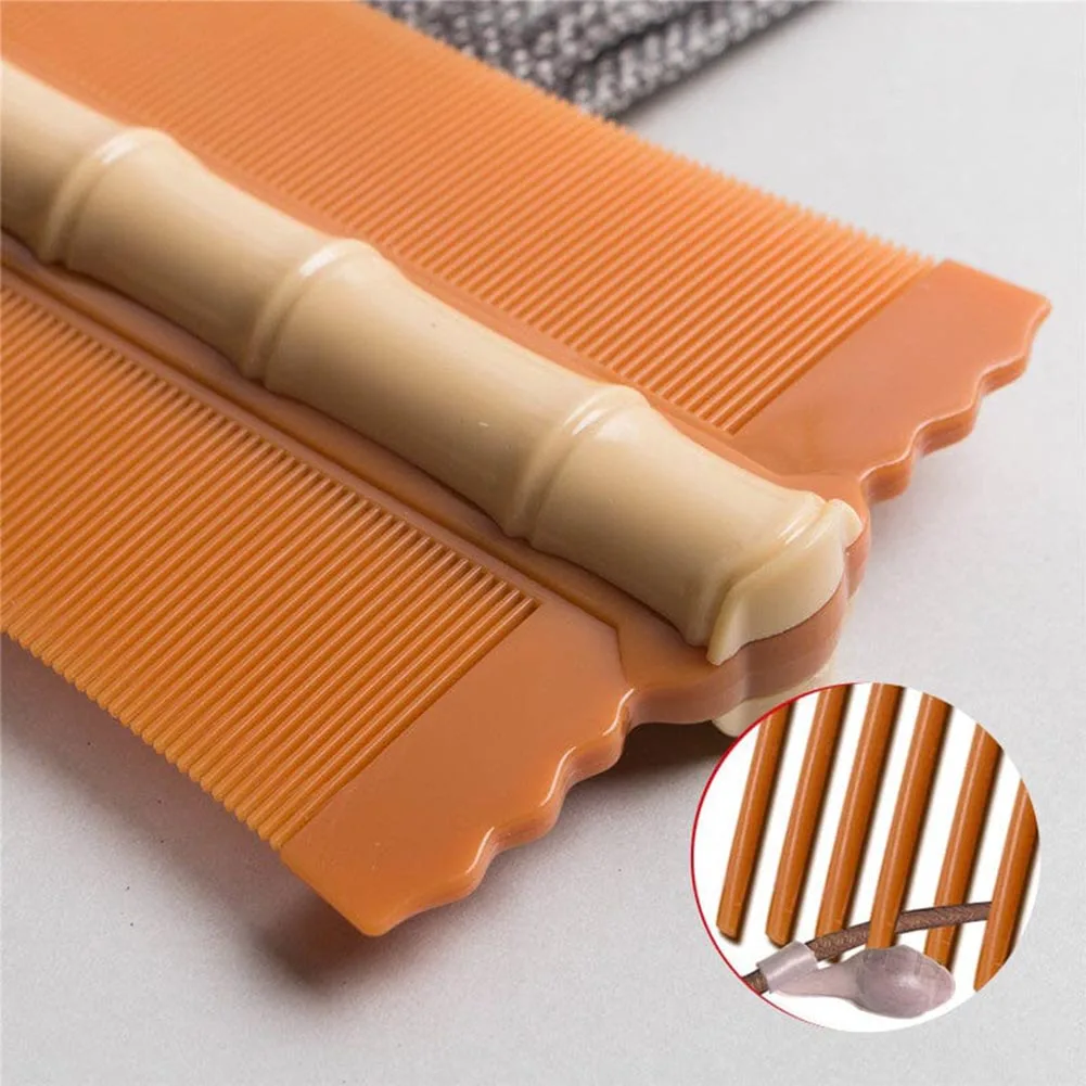 Bamboos Design Grate Comb Pratico Pettine Per Massaggio Del Cuoio Capelluto Per Adulti