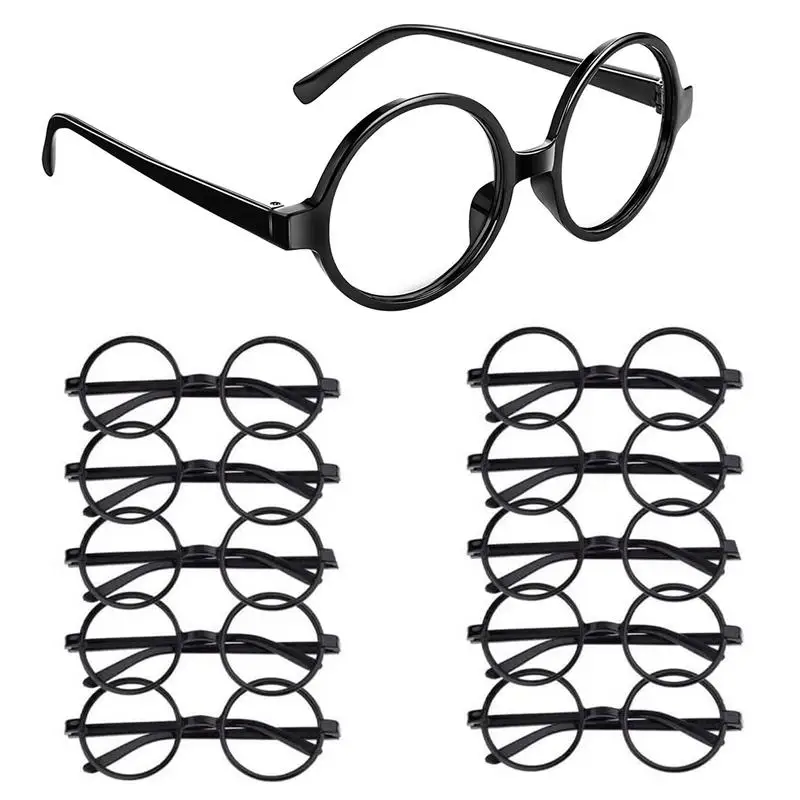 

Large Round Glasses Costume Kids Wizard Glasses Glasses Cosplay Kids Nerd Glasses Party Accessories For Kids Easter St Patrick's