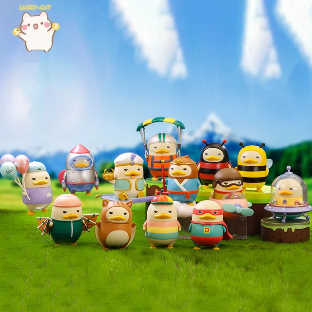 POPMART Duckoo  Flying Series Blind Box Funny Duck Cute Animal Designated Style Kawaii Anime Figures Birthday Gift Constellation 6