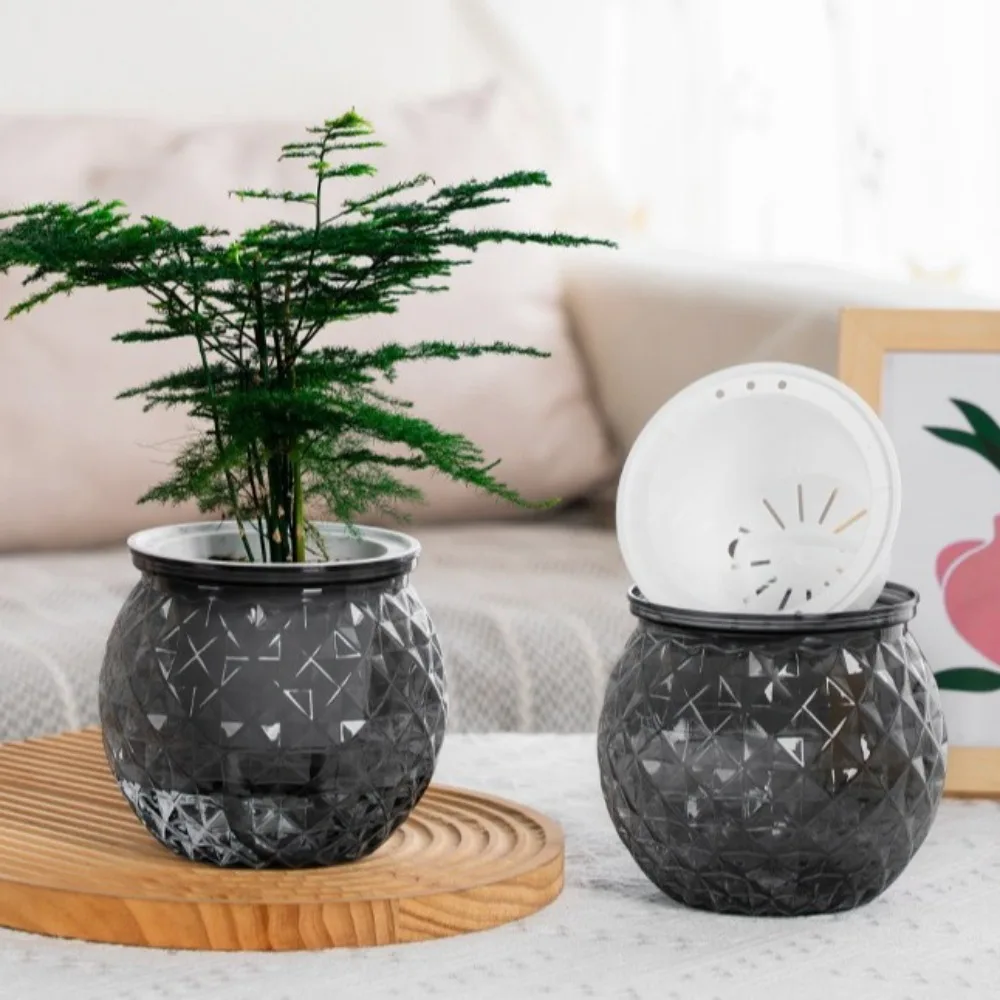 Plastic Self Watering Hydroponic Planter Pot for Indoor Plants