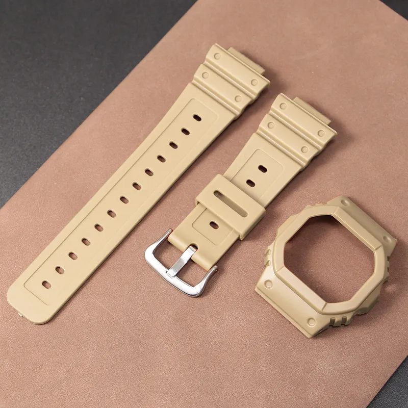 Silicone Watch Strap for Men - Small Square Design