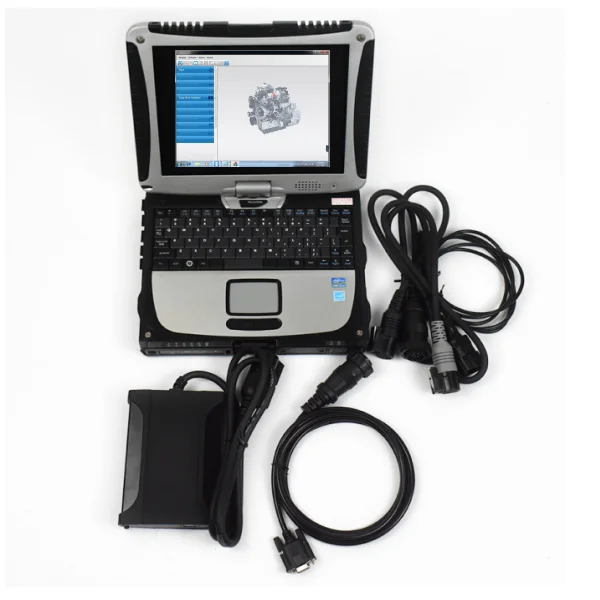 

CF19 Laptop+For DOOSAN Diagnostic Kit (uVIM) Doosan Massey Ferguson Truck Forklift Excavator Loader Engine Auto Scanner