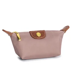 Compact Chic Dumpling Bag: Stylish Lipstick & Earphone Pouch (Taro purple)