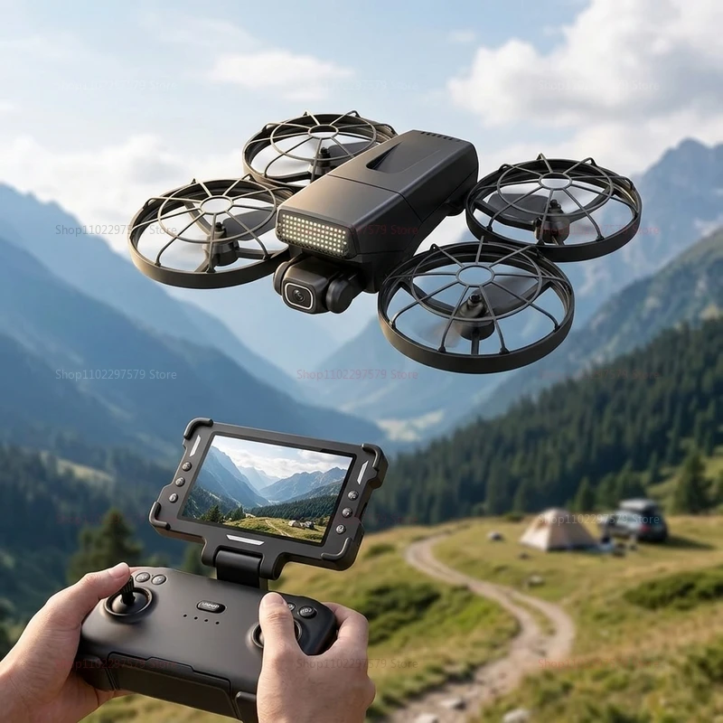 Nuovi Droni M8 GPS 8K Professionali HD 360 ° Quadricottero Pieghevole con Doppia Fotocamera, 5G WIFI, Motori Brushless, Evitamento Ostacoli, FPV - Image 4