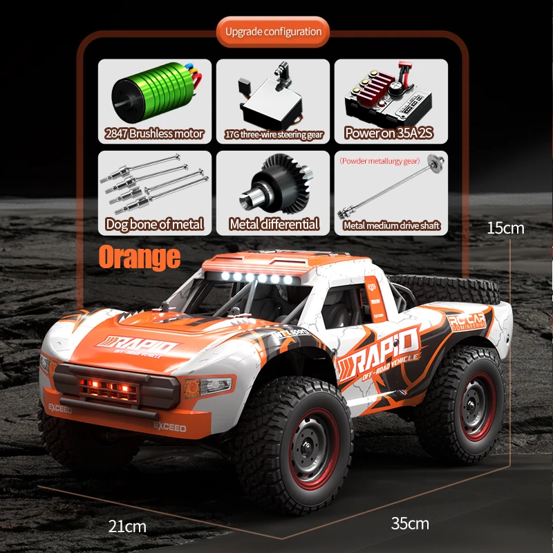 JJRC Q130 High Speed RC CAR Off Road Climbing Truck Brushless Motor Remote Control Racing Model Adult Gift Children Toys 5