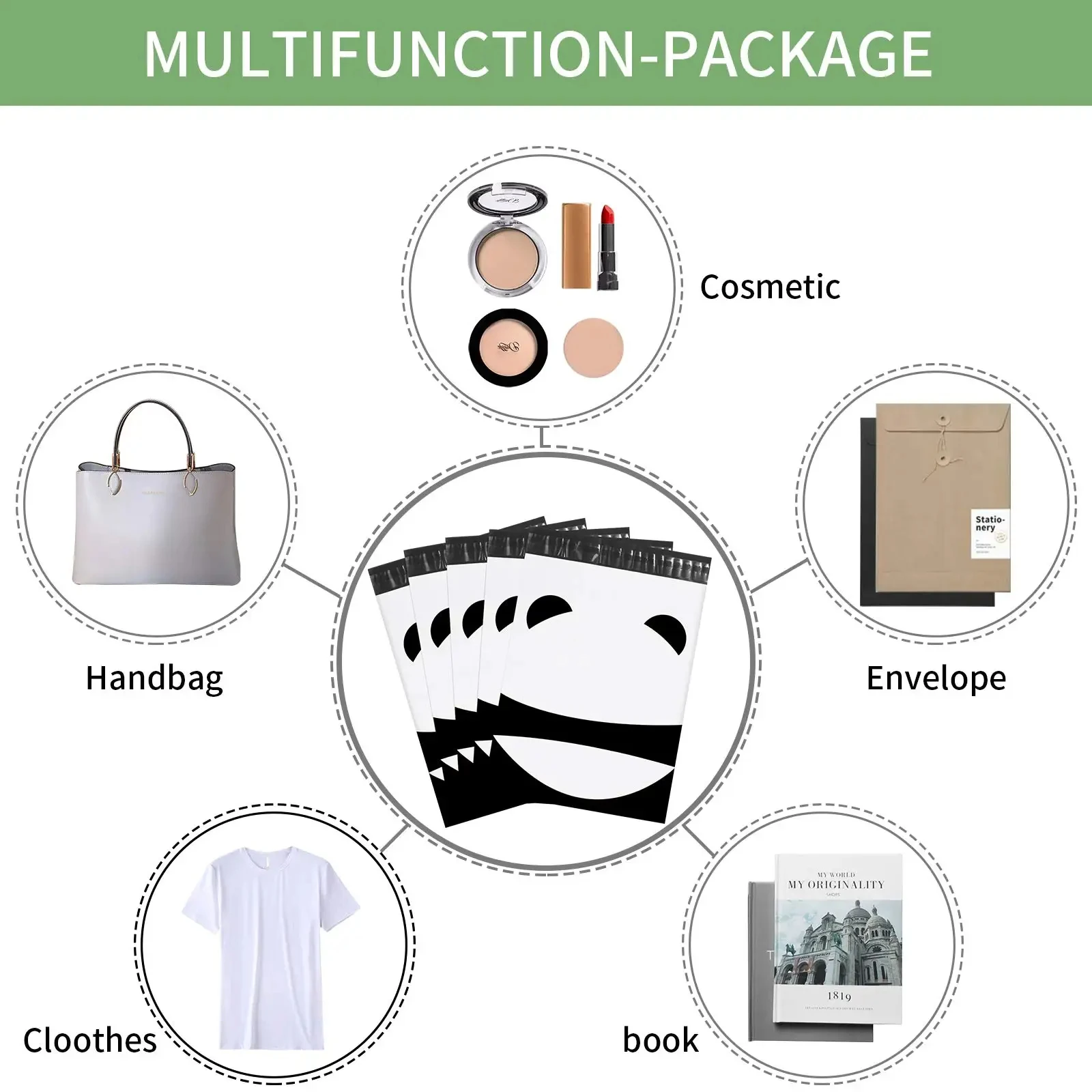 100 10X13 X 2" Expansion Poly Mailers Buy Online In The USA With Free - Foto 11