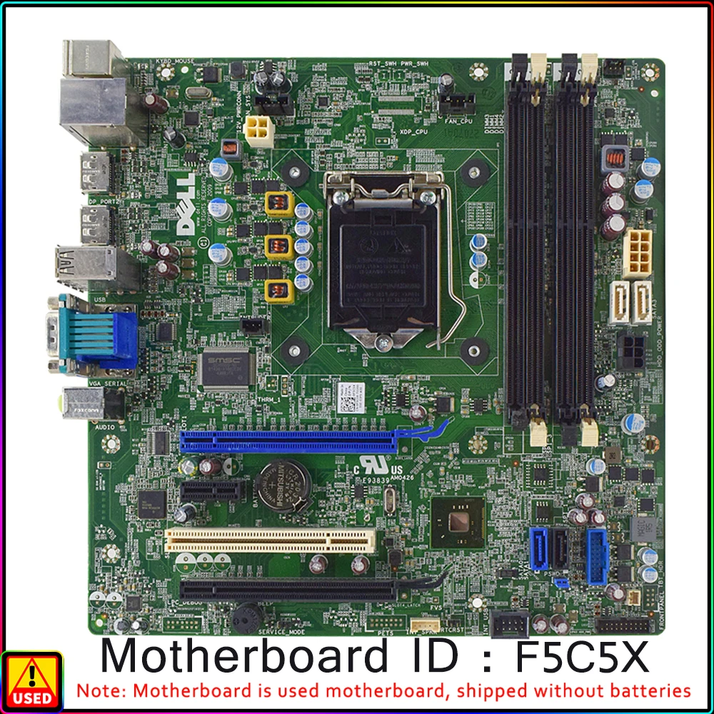 

0F5C5X - Dell Socket LGA 1150 Intel Q87 Chipset Motherboard for OptiPlex 7020 / 9020 Mini Tower Core i7 i5 i3 Series DDR3 4xDIMM