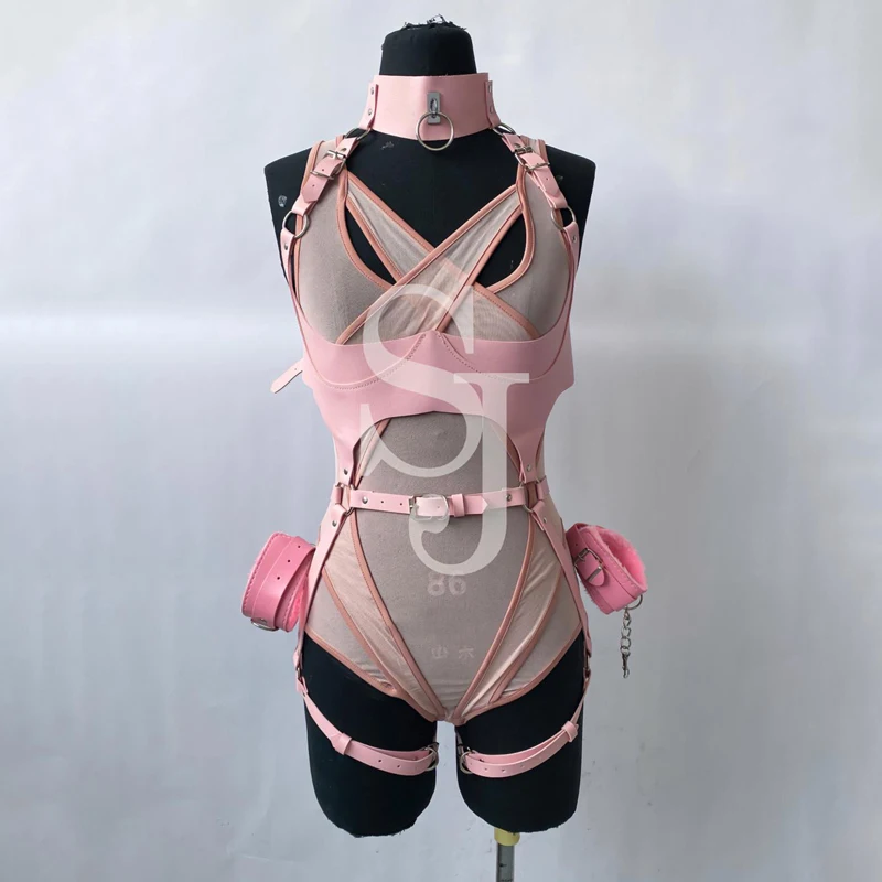 

Sexy Pole Dance Outfit Women Pink Mesh Bodysuit Singer Gogo Dancer Costumes Rave Outfit Stage Clubwear Rave Clothing XS6829