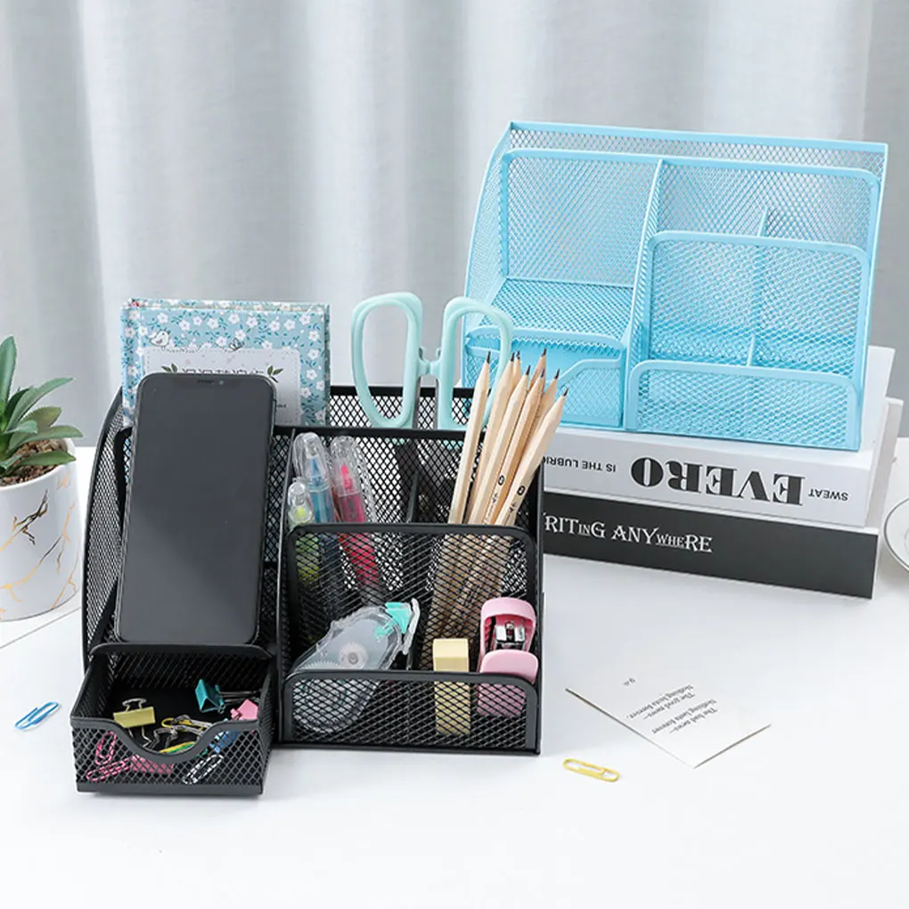 

Metal Convenient Desk Tidy Suitable For Various Stationery Stylish Desk Accessory Office Accessories