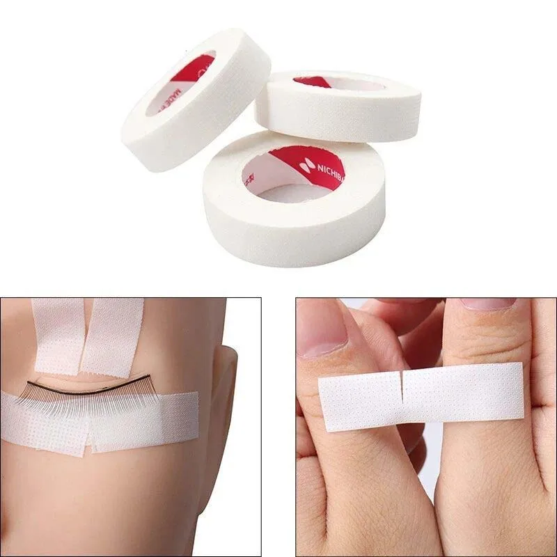 Breathable Easy Tear Medical Tape White Silk Paper Under Patches Eyelash Extension Supply Eyelash Extension Tape