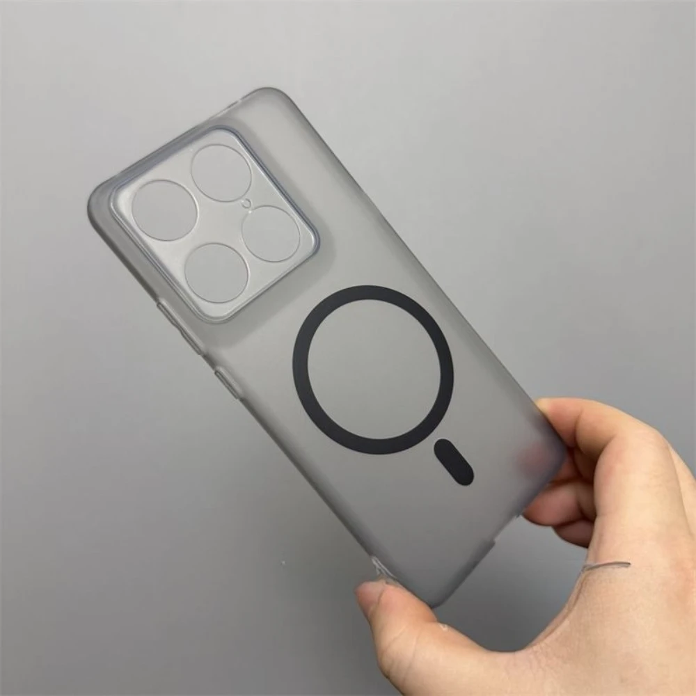Sleek Ultra-Thin Translucent Fashion Case with Magnetic Protection