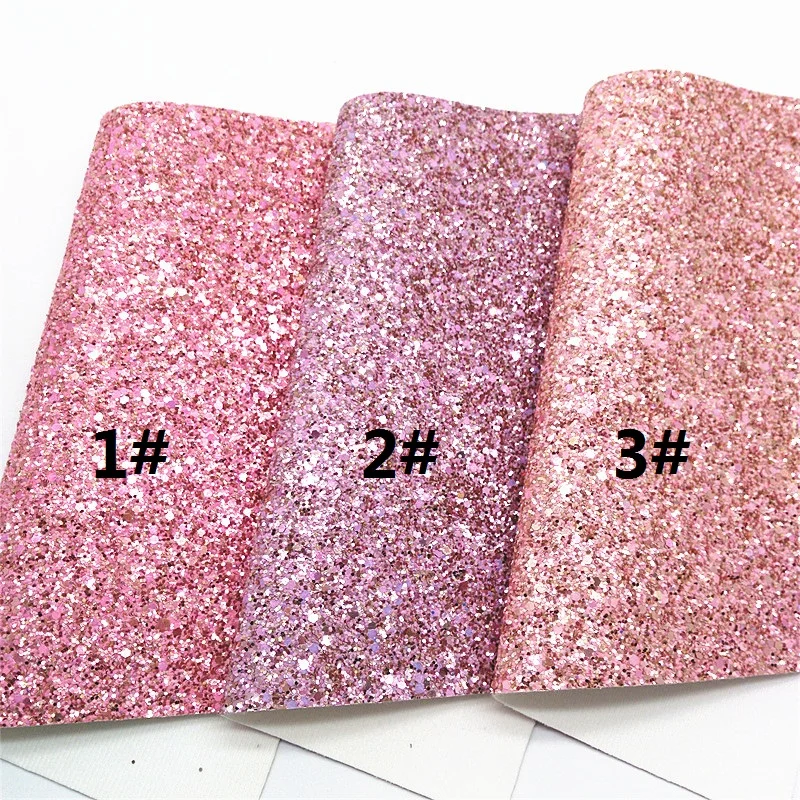 Lux Mixed Pink Chunky Glitter Fabric Sheet - Felt Backing – UniqueRTS  Leather