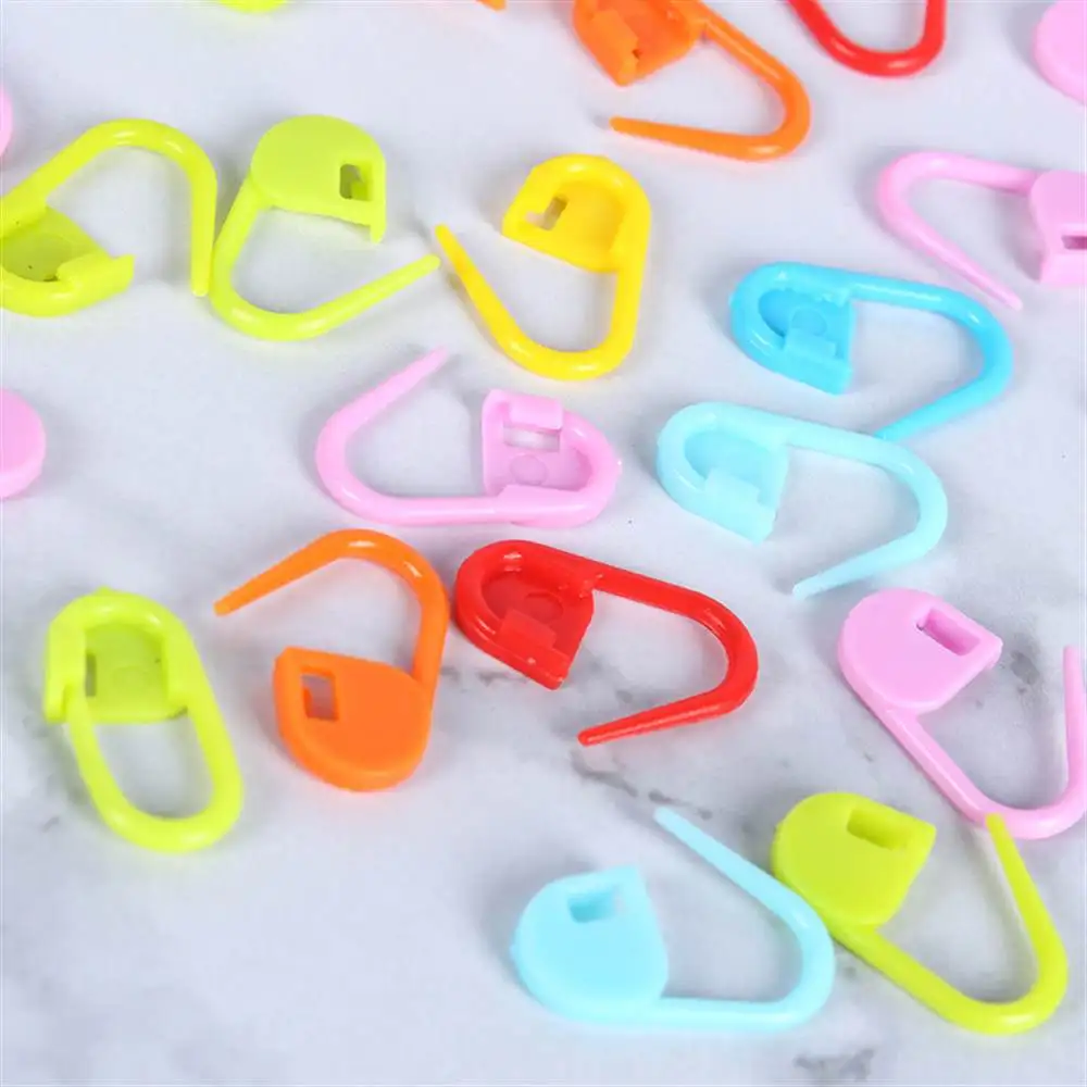 50-300pcs Multicolor Plastic Locking Stitch Markers For Knitting Small Pins Crochet Latch Needle Clip Hook DIY Yarn Sewing Tools
