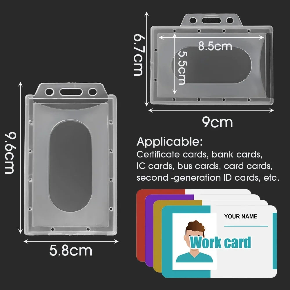 Hard Acrylic Plastic Work Card Holders Protector Cover Waterproof Anti Dust Transparent Case For Bus Cards ID Cards card holder,card protector,idol card protector