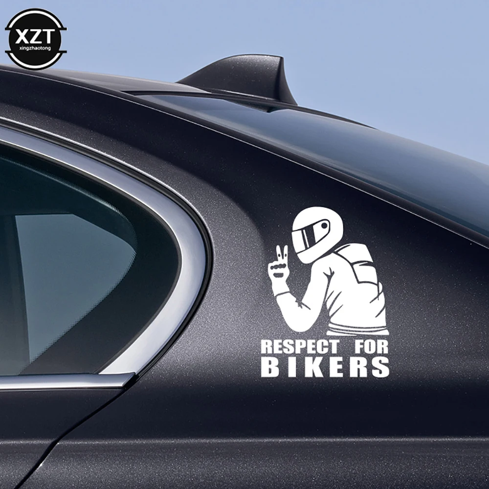 15x11CM Respect Biker Sticker For On Car Motorcycle Vinyl 3D Stickers Motorcycle Vinyl 3D Stickers And Decals images - 6