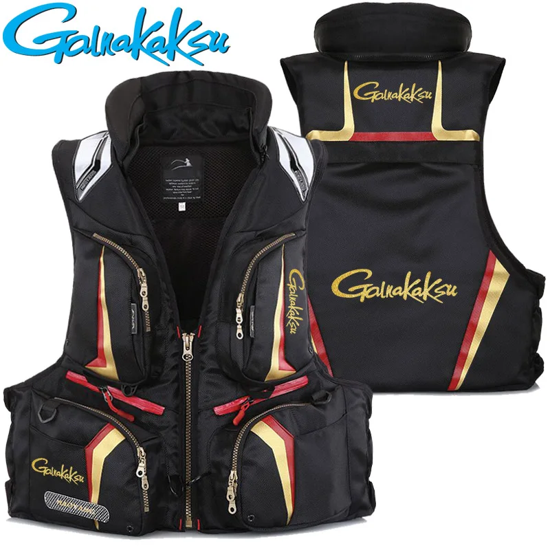 

Water Rescue Safety Swimming Vest Multi Pocket High Buoyancy Fishing Vest Outdoor Life Vest Customized LOGO Fishing Life Jacket