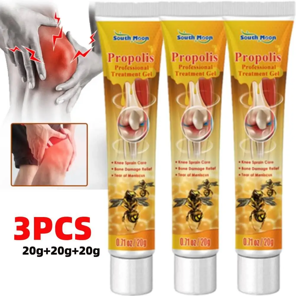 3PCS 20g Professional Joint Bone Therapy Gel Bee Venoms Propolis Treatments Gel Bee Venoms For Legs Hands Arms Feet