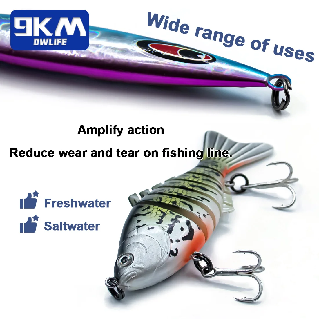 The best way to attach a fishing lure is (split rings, swivels