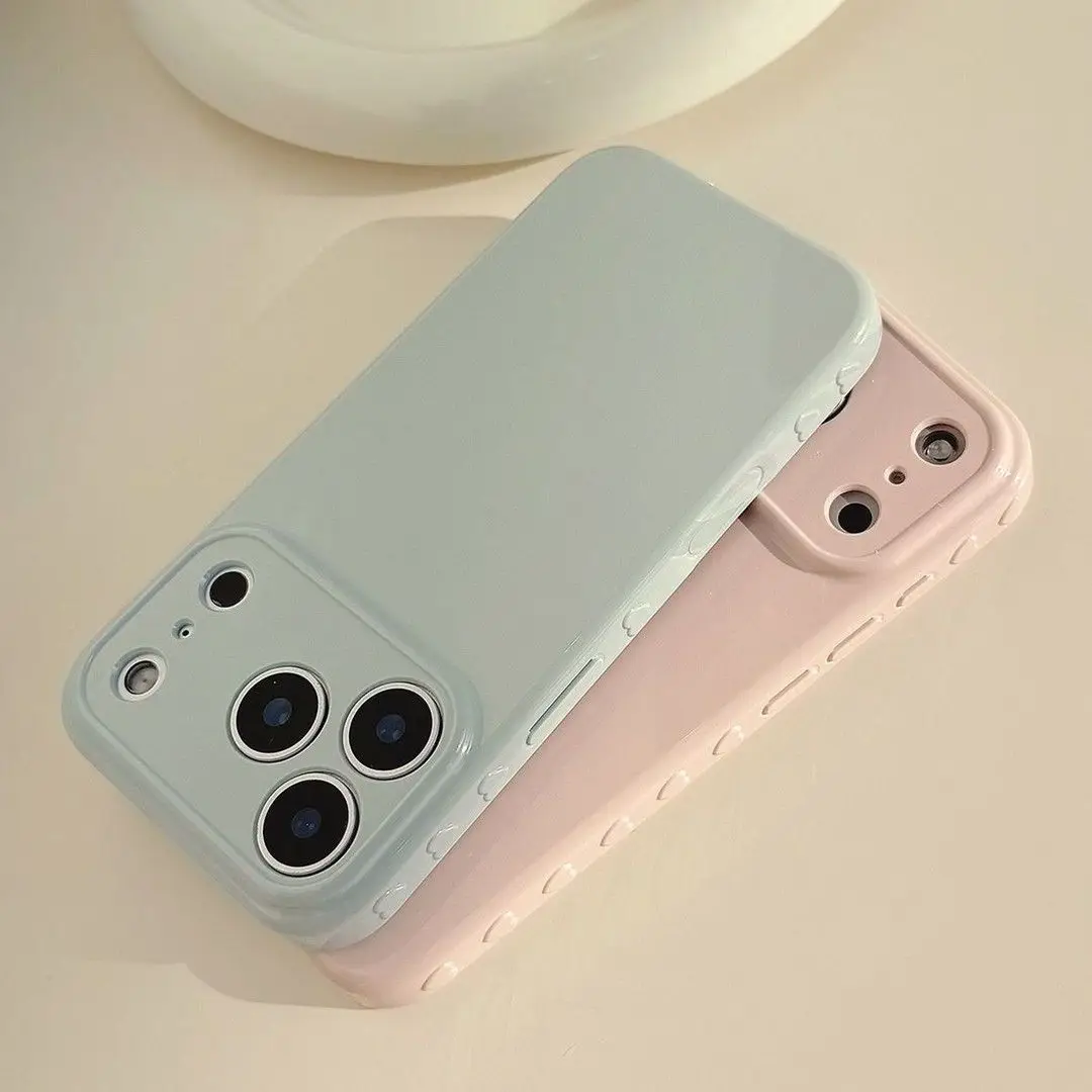 Minimalist Solid Candy Color Soft Silicone Shockproof Phone Case