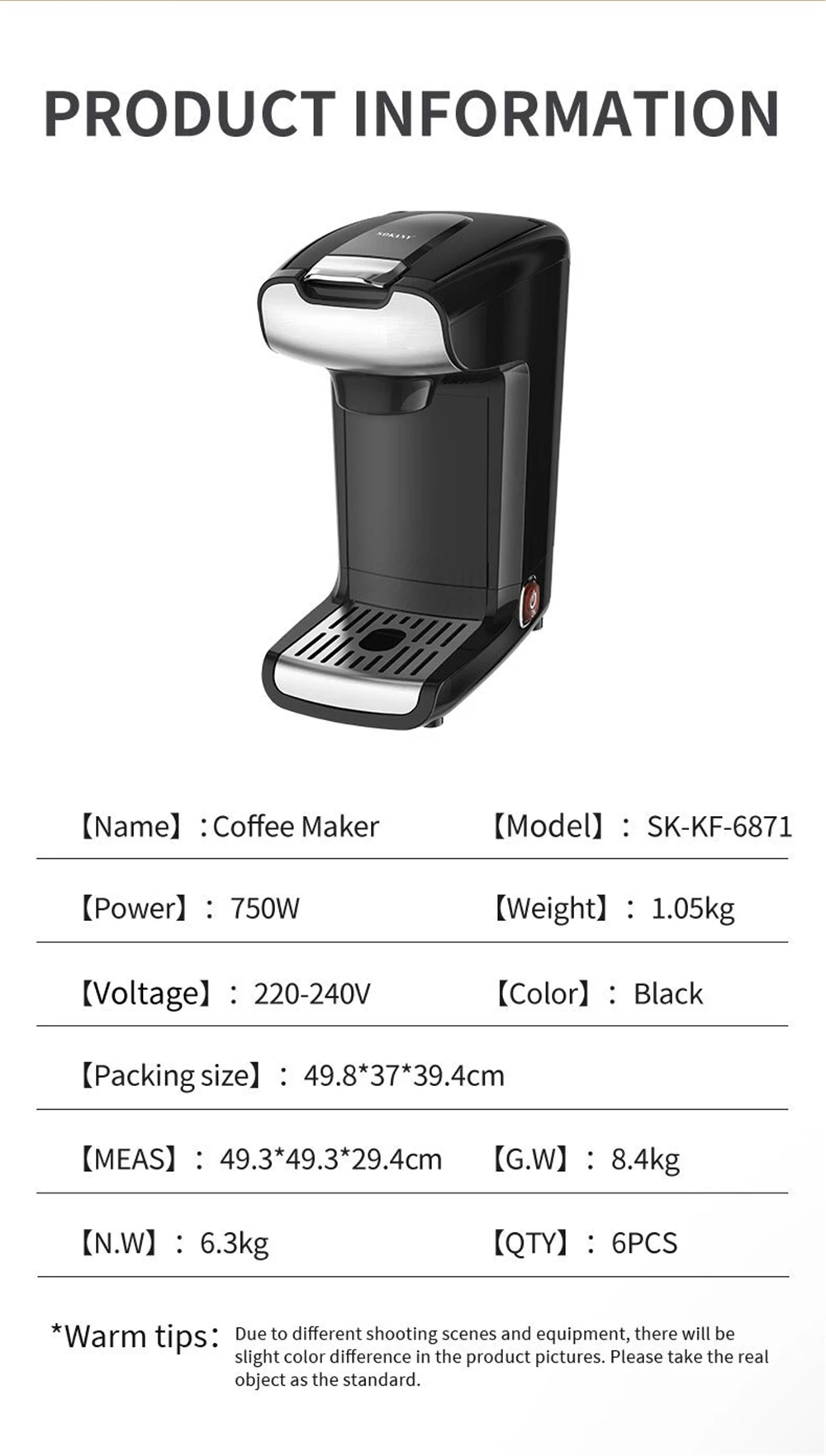 new office Household Capsule Coffee Machine American Cafe Small Fully Automatic Multifunctional Milk Froth Coffee Maker