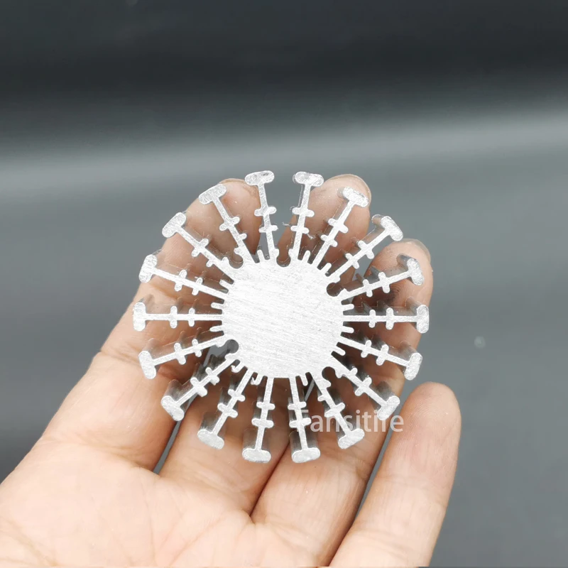 3W 4W COB High Power Led Heatsink Diameter 50mm Height Radiator aluminum heat sink