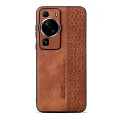 Ultrathin Leather Cube Pattern Shockproof Phone Case for Nova 11 (Brown)