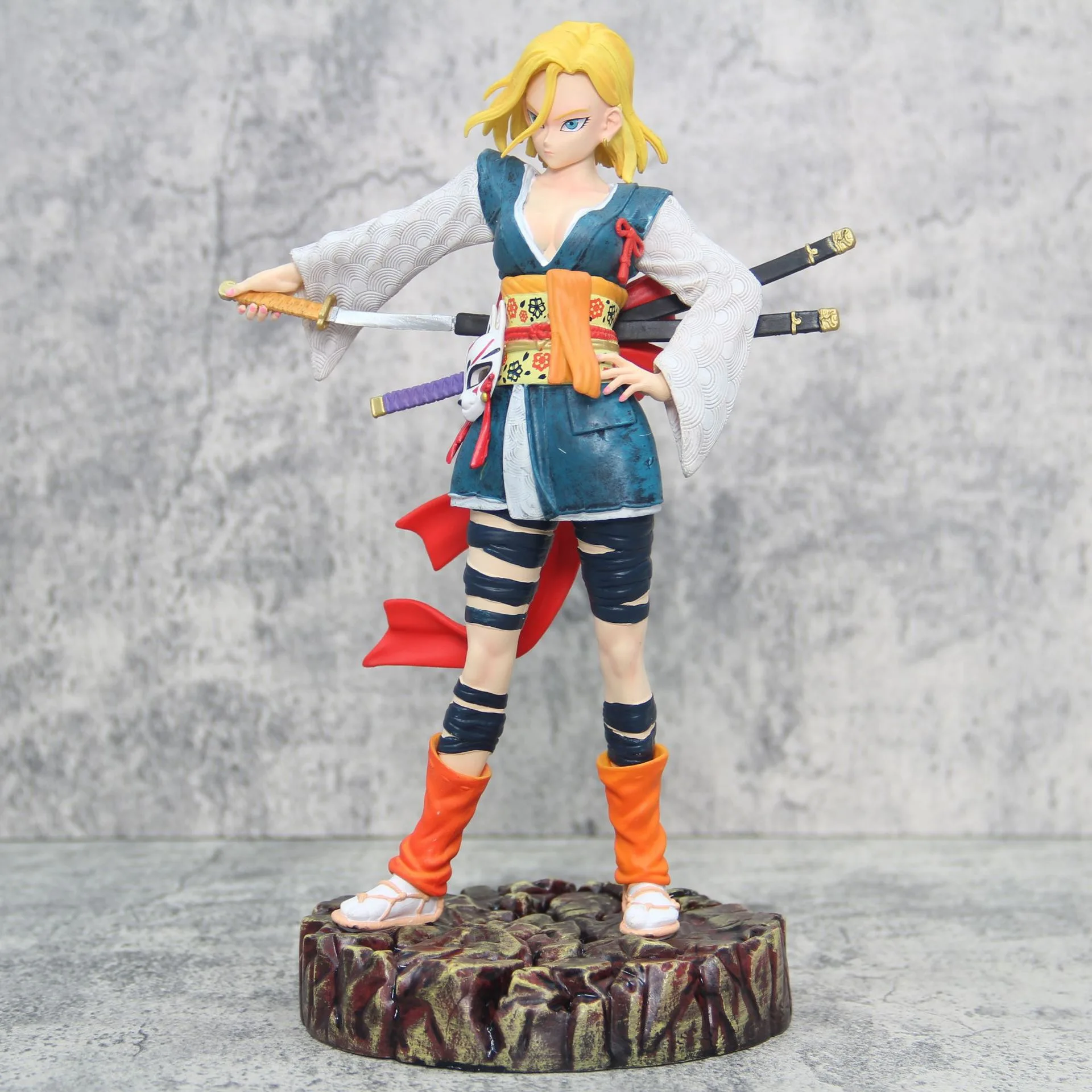 Dragon Ball Anime Figure Samurai Series Android 18 GK Model Statue