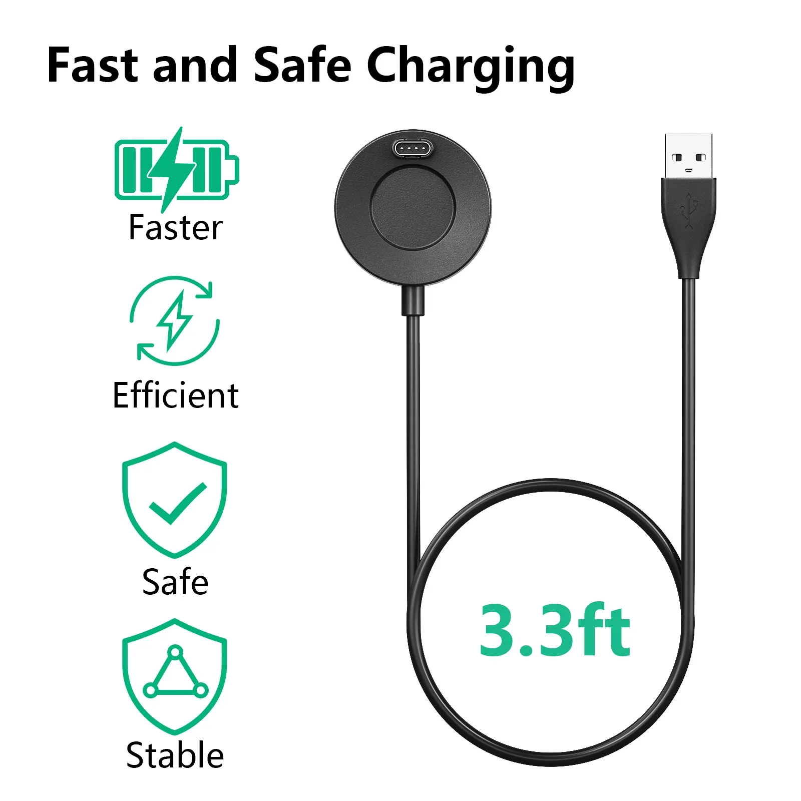 Versatile Magnetic Smartwatch Charger Cable