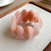 Bangle Acrylic Elastic Rope Bracelets Smudged Acrylic Bracelet Niche Versatile Design Bangles Retro Fashion for Women African 5