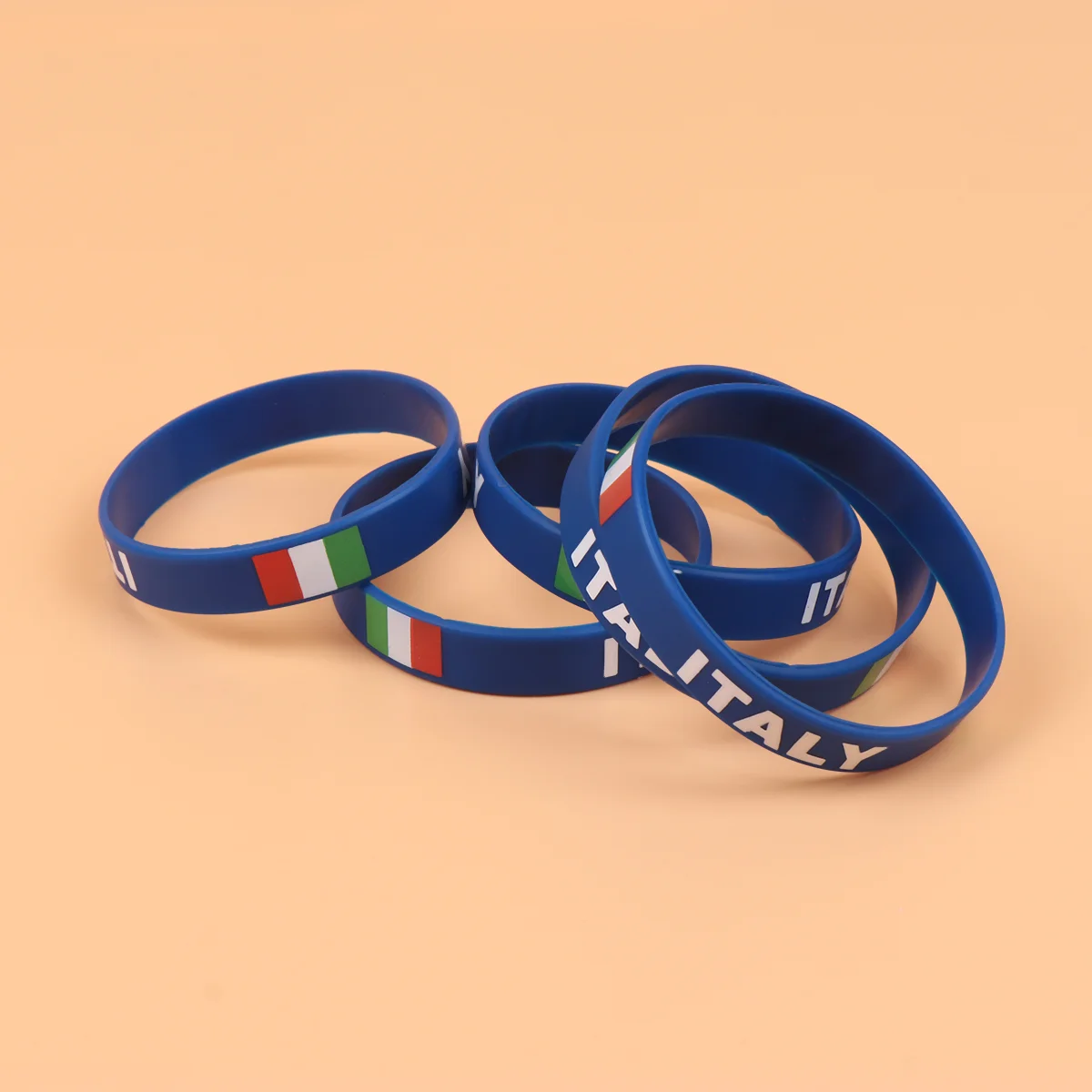 

10 Pcs Wrist Straps Country Flag Printed Bracelet Wristbands Sports Silicone Decorative Man