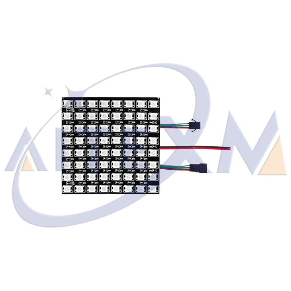WS2812B RGB LED פאנל גמיש דיגיטלי ניתן לכתובת אישית WS2812 8x8 16x16 8x32 מודול מטריצת מסך 5050