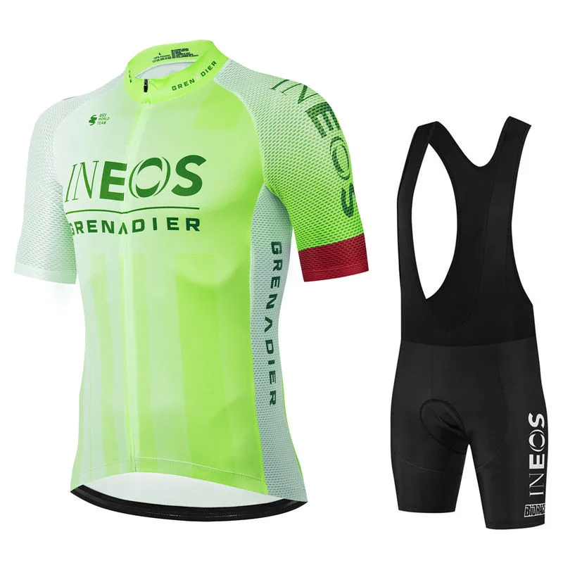 New Ineos Pro Team 2025 Cycling Jersey Set Summer Breathable Bicycle Men's MTB Bike Clothing Maillot Ropa Ciclismo Uniform Suit 4