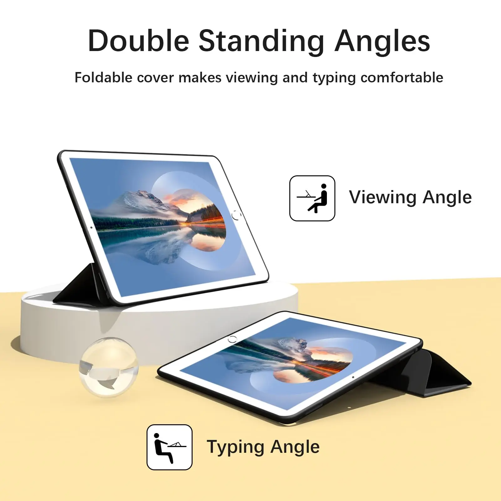 Magnetic Flip Smart Cover with Soft Silicone Back Shell