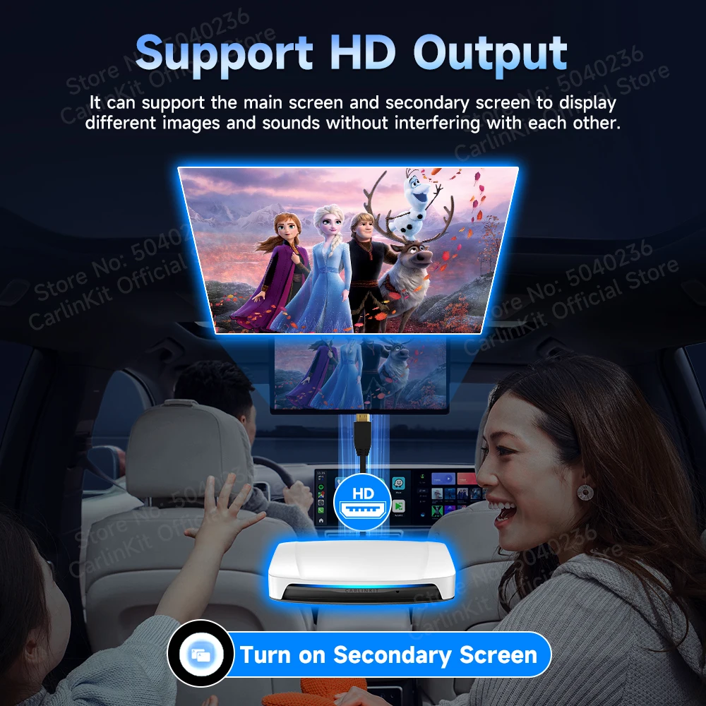 CarlinKit HD   ȵ̵ 13 CarPlay AI Box SM6225 SDM660 8 ھ ȵ̵ ڵ  CarPlay   ȭ GPS Netflix YouTube  H