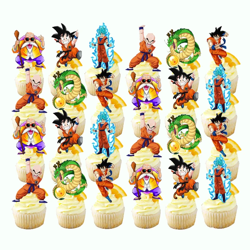 12-teilige Anime Kuchen Deko - Cake Toppers Für Geburtstagsparty