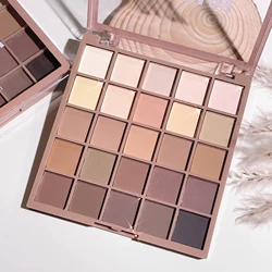 Vibrant 25 - Color Matte Nude Eyeshadow Palette - High Pigment, Waterproof & Sweatproof (01)