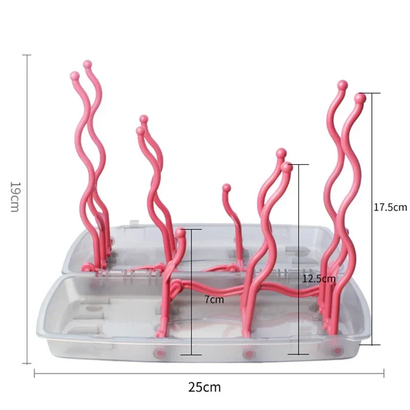 Dustproof Bottle Dry Rack Baby Bottle Drain Drying Racks Multifunctional Baby Cleaning Dryer Drainer Storage Drying Rack baby bottle drying rack feeding bottle drying rack bottle drying rack