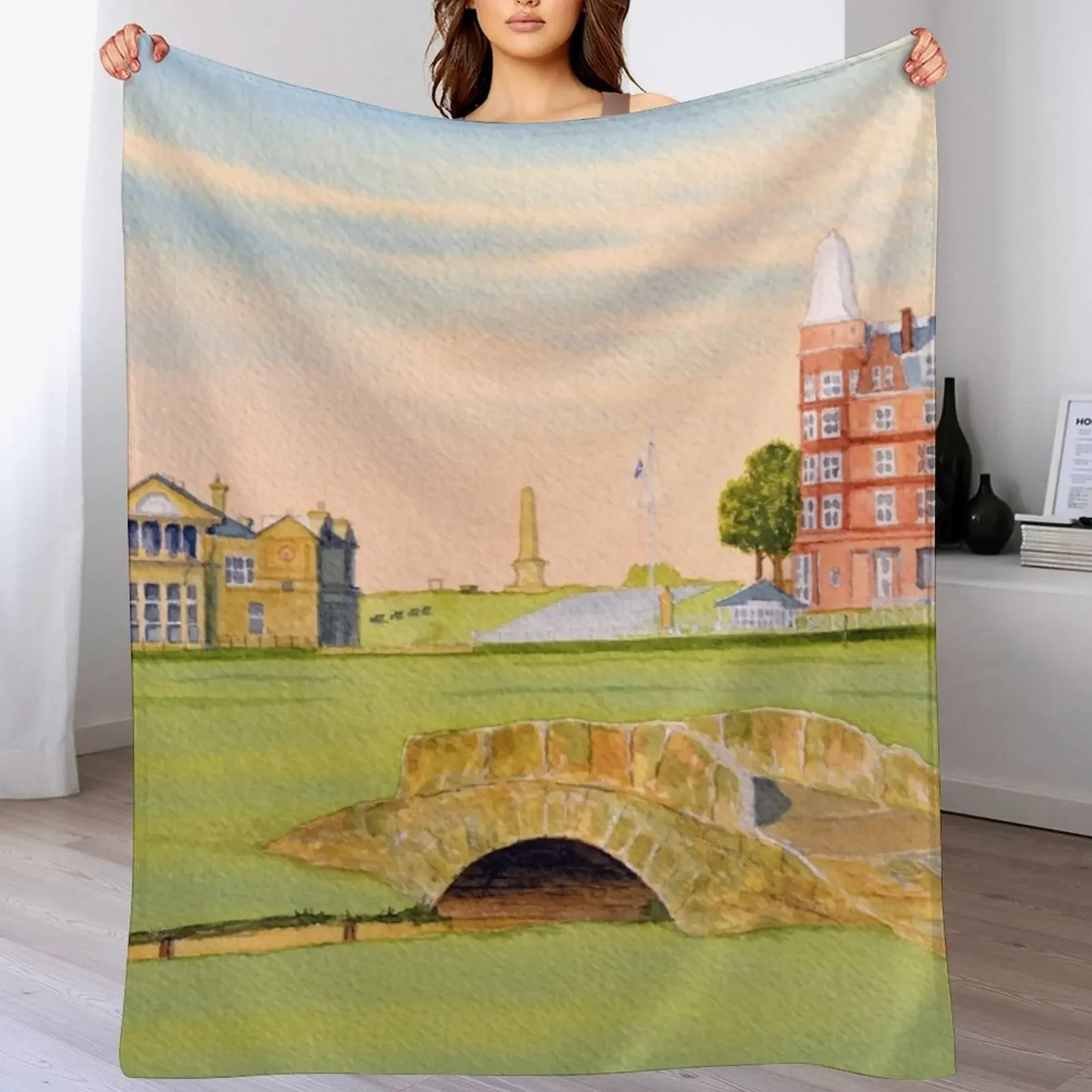 The greatest golf course in Scotland. Throw Blanket Blankets For Bed Tourist Blanket 4