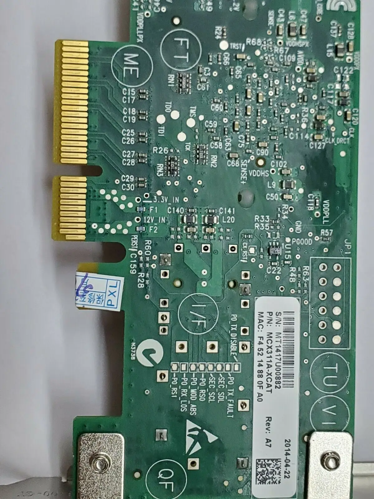 Mellanox용 MCX311A-XCAT ConnectX-3EN 10 기가비트 이더넷 네트워크 어댑터 CX311A