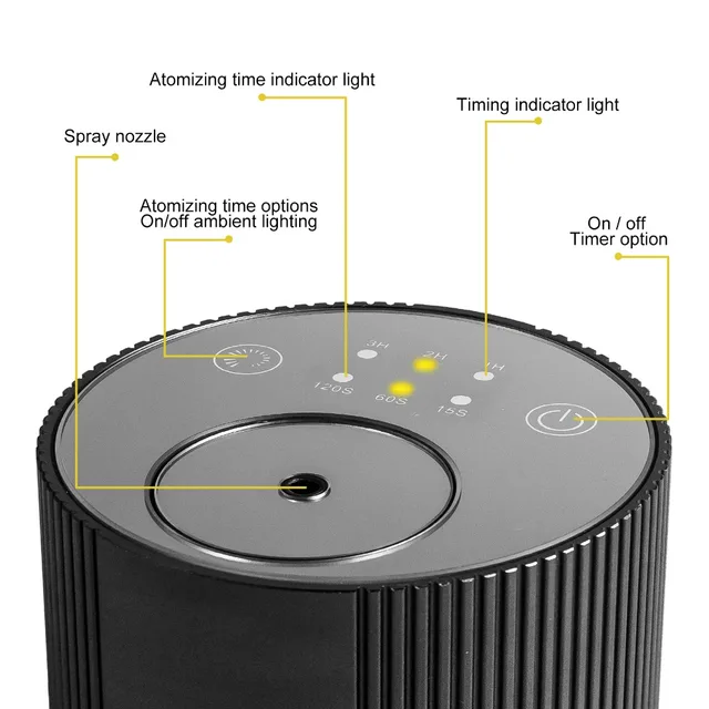 Flavoring For Car Diffuser Essential Oil Diffuser Auto Electric Aromatic Oasis Scent Machine Timing Function Home Air Freshener 2