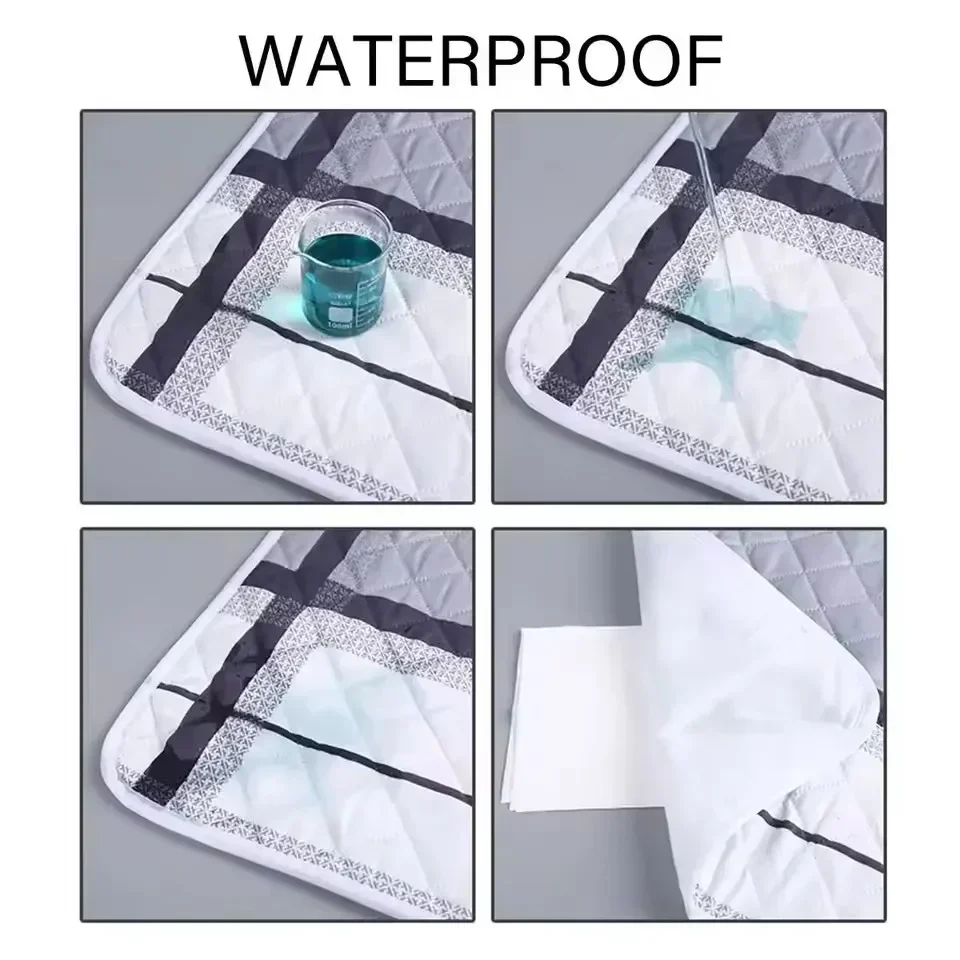 Washable Incontinence Bed Pad Reusable Changing Pad Sheet Urine Mat Nappy Diaper Mattress Protector Waterproof Cover Kids Adult 2