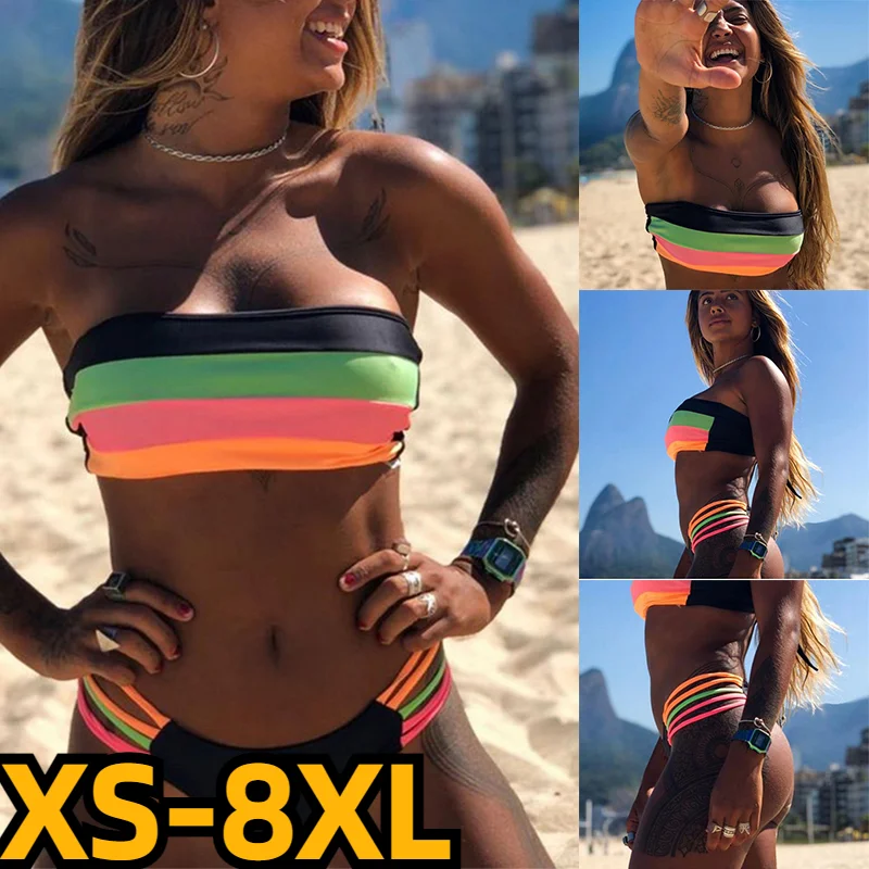 

2023 New Women's High Waist Swimsuit New Design Printing Swimsuit Two Piece Set Bikini Set Summer Fashion Comfort Beachwear