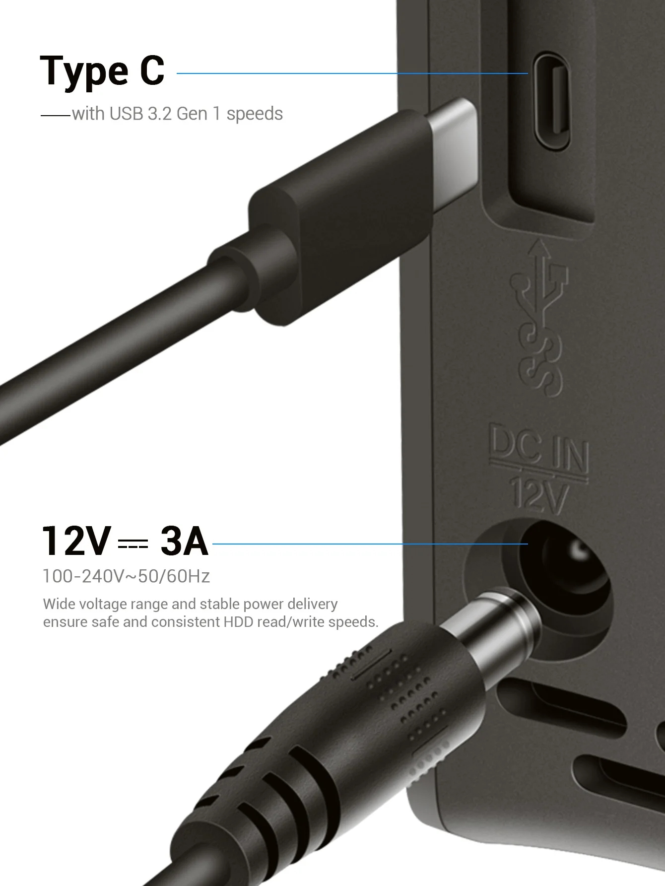 UnionSine 3.5インチ 外付けハードドライブ 8/12/16TB 7200回転/分