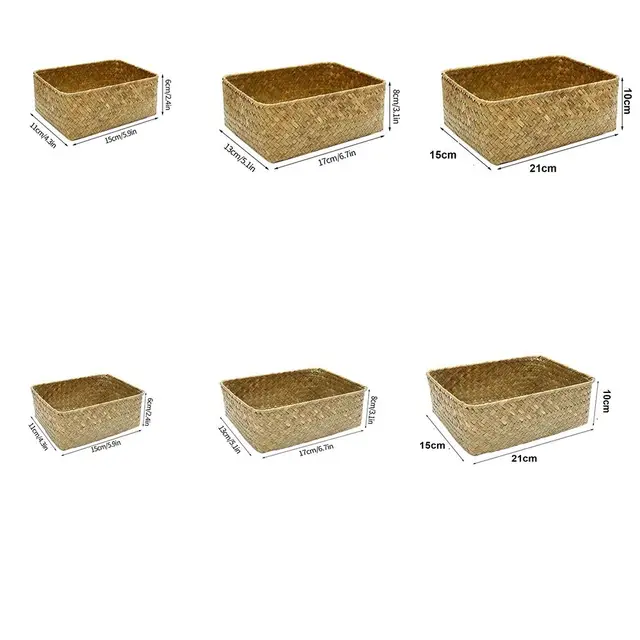 Woven Seagrass Storage Basket 6