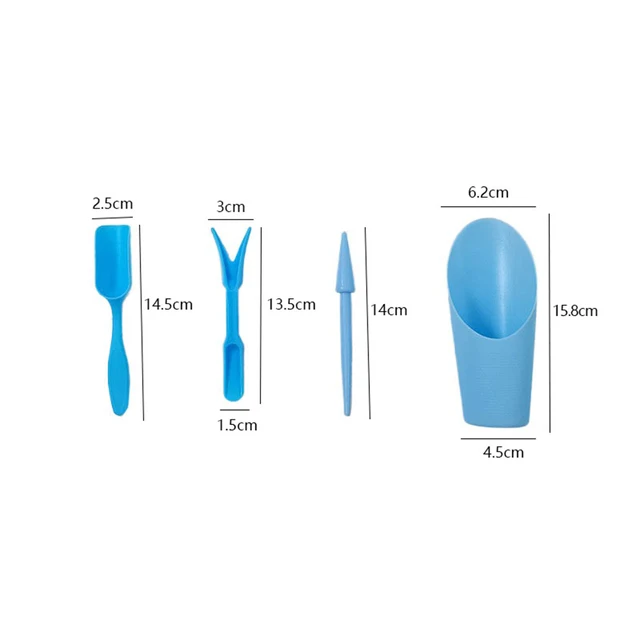 4Pcs Garden Planter Kit Sowing Shovel Scoop Bucket Spoon 1