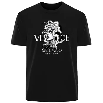 Summer Arrogant Beauty Medusa Print T-shirt 1