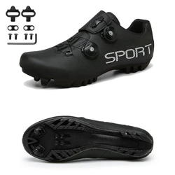 Ultralight Unisex Cycling Shoes - Self - Locking Road & Mountain Bike Sneakers - 13.5 (Pro Black(MTB))