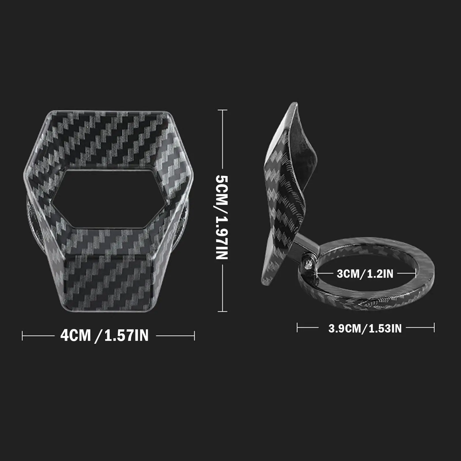 Enhance your title with something more captivating yet concise. Here’s an improved version:

Stylish Decorative Engine Start/Stop Button Cover - Premium Auto Interior Accessory