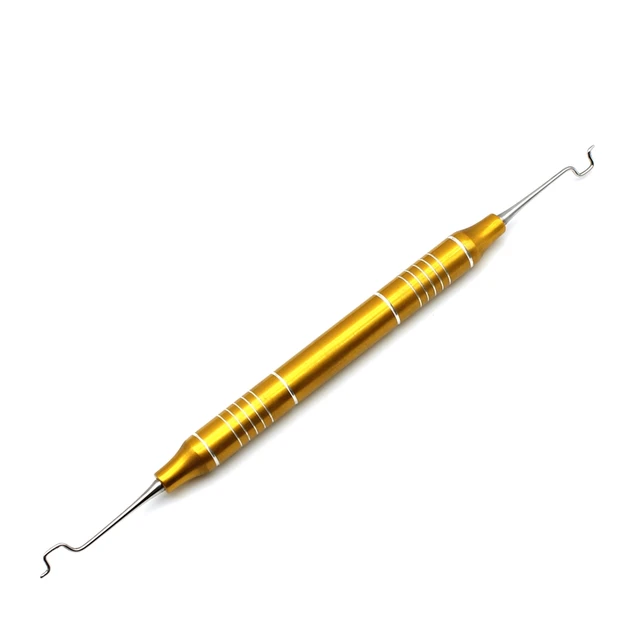 1pcs Dental Orthodontic Ligature Ties Placer Tool Ligature Ring Placing Applicator Tool Instrument Pusher